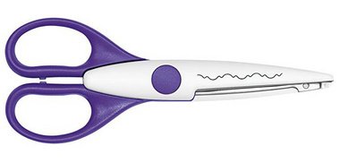 Pinking shears, wave cut, green