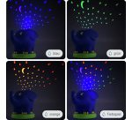 Veilleuse musicale à projection d'étoiles 'éléphant'