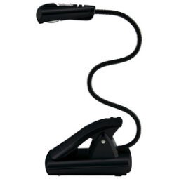 Lampe de lecture LED avec clip, mobile, 1 LED, argent