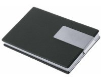 Boîte cartes de visite Good Deal, aluminium/PVC (noir)
