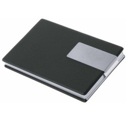 Boîte cartes de visite Good Deal, aluminium/PVC (noir)