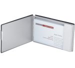 Boîte cartes de visite Good Deal, aluminium/PVC (noir)