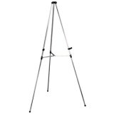 Présentoir téléscopique pour tableau, aluminium blanc