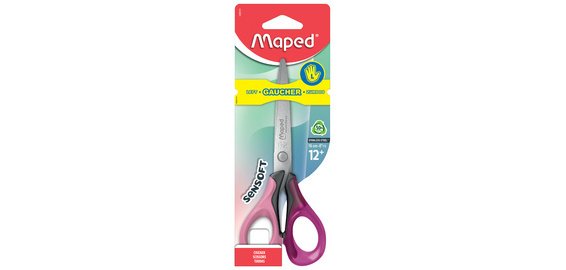 Linkshänder Schere spitze Enden Maped Sensoft 3 D 16 cm