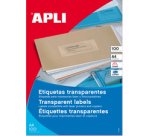 Etiquettes adresse transparentes, 48,5 x 25,4 mm