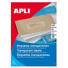 Translucent labels 210 x 297 mm - Pack of 100