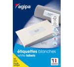 Étiquettes adresses 70 x 36 mm Agipa 119011 - Boîte de 2400