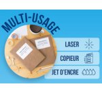 Etiquette universelle, 97 x 42,4 mm, coins droits