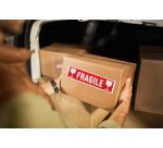 Étiquette de signalisation "fragile" 60 x 190 mm - Boîte de 100