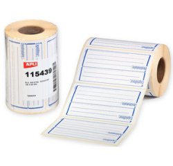 Etiquettes 'expéditeur/destinataire', 64 x 133 mm