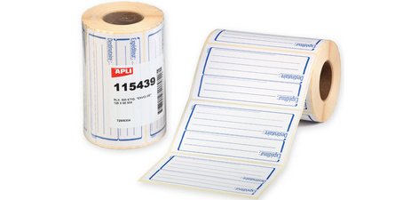 Etiquettes 'expéditeur/destinataire', 64 x 133 mm