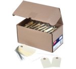 Etiquette à suspendre, 120 x 57 mm, avec fil de fer