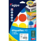 Pastille de couleur, diamètre: 24 mm, rond, noir