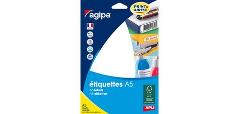 Etiquette universelle, 11 x 30 mm, blanc