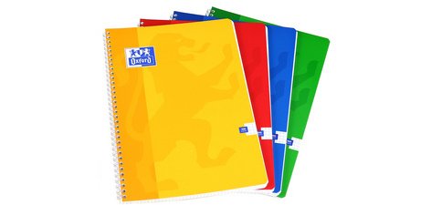 Cahier reliure intégrale, A4, quadrillé 5x5