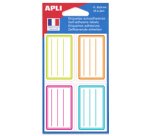 Etiquettes pour livre, cadre bleu, 38 x 50 mm, uni