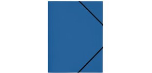 Standard Gummibandmappe, A4, aus PP, blau