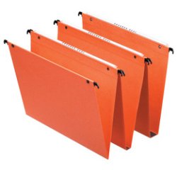Hangmappen Dual, bodem: 30 mm, oranje