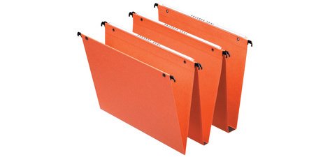 Dossiers suspendus Dual, fond : V, orange