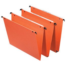 Dossiers suspendus Dual, fond:15 mm, orange