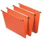 Dossiers suspendus Dual, fond:15 mm, orange