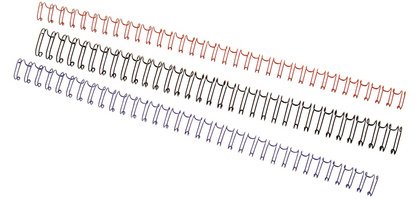 Peigne à relier WireBind métal, A4, 34 boucles, 14 mm