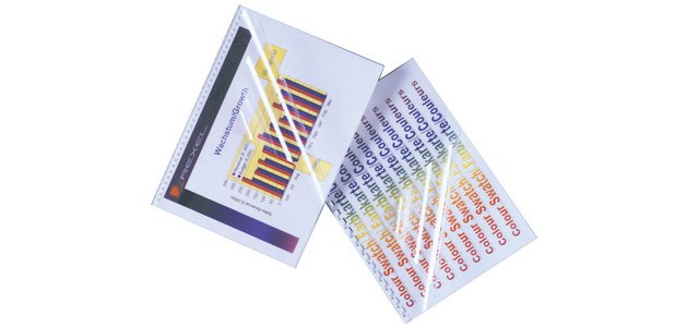 Couverture de reliure HiClear, format A4, PVC, 0,30 mm