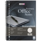 Bloc business avec spirale sur la longueur, A4,