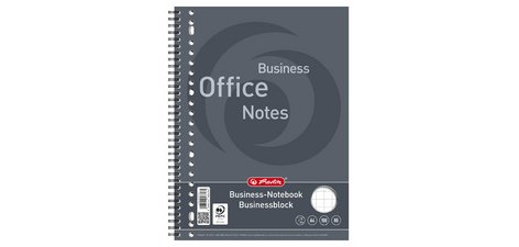 Bloc business avec spirale sur la longueur, 100 feuilles - A4