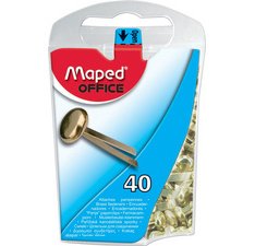 Attache parisienne maped acier laitonné 17mm boîte distributrice 40 unités