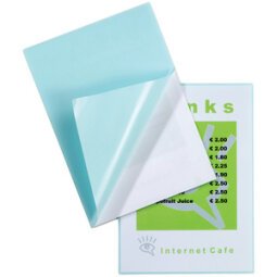 Pochette de plastification GBC Peel'nStickPouch A4 200 µ brillantes - Boîte de 100