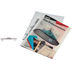 Bande de classement pour reliure thermique, PVC, blanc