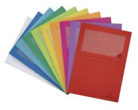 Pack of 25 window folders Forever 120gsm - pastel asst- 22x31cm - Assorted colours