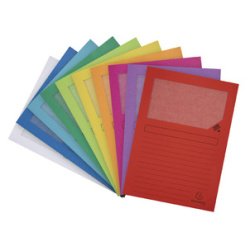 Pack of 25 window folders Forever 120gsm - pastel asst- 22x31cm - Assorted colours