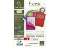 Exacompta Forever Recycled Window Folder, A4 (Pack 100)