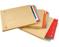 Pochettes à soufflets, 26, 280 x 375 mm, kraft brun