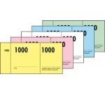 Bloc de tickets numérotés 1-1000, 105 x 50 mm