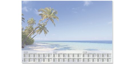 Sous-main bloc papier 'Beach', 595 x 410 mm