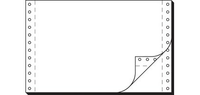 Papier listing, 240 mm x 6' (15,24 cm), A5 paysage