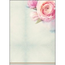 Papier à motif, A4, 90 g/m2, motif 'Rose Bloom'