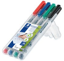 Marqueur non permanent 311S Lumocolor, étui de 4