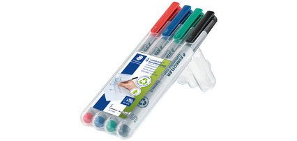 Marqueur non permanent 311S Lumocolor, étui de 4