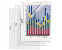 Pochette perforée Standard, A4, en PVC, grainée