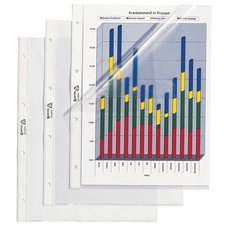 Pochette perforée Standard, A4, en PVC, grainée