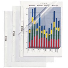 Gerperforeerde hoesjes Standard, A4, pvc, gekorreld