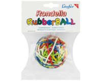 Bracelets élastiques RONDELLA Rubberball en sachet - diamètre 60 mm