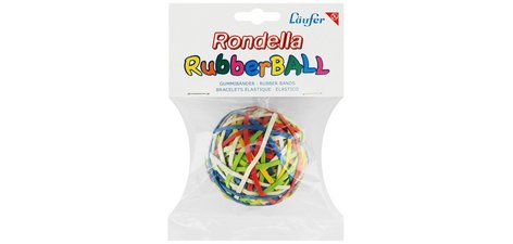 Bracelets élastiques RONDELLA Rubberball en sachet -