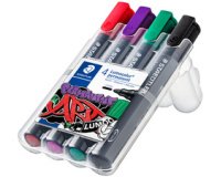 Marqueur permanent 352 Lumocolor, étui de 4