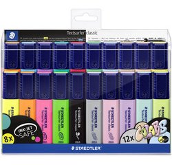 Staedtler surligneur Textsurfer Classic, étui avec 20 couleurs vintage et pastel