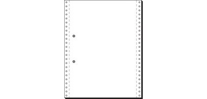 Papier listing, 240 mm x 12' (30,48 cm), A4